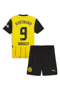 Borussia Dortmund Serhou Guirassy #9 Babytruitje Thuis tenue Kind 2024-25 Korte Mouw (+ Korte broeken)